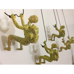 5 Piece Climbing Sculpture Wall Art Gift For Home Decor Interior   321912901240